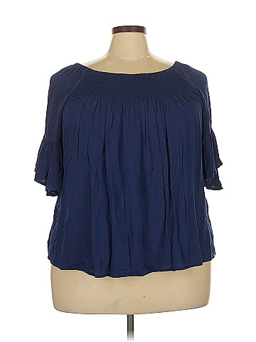 a.n.a. A New Approach 3/4 Sleeve Blouse (view 1)
