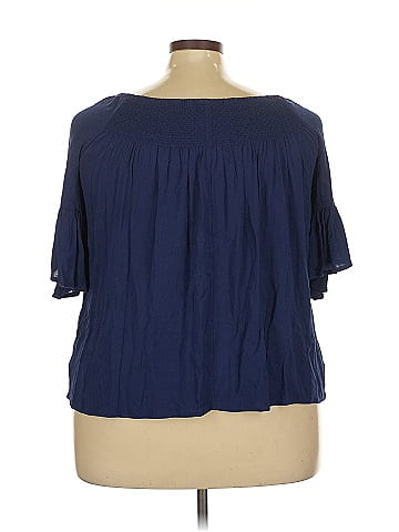 a.n.a. A New Approach 3/4 Sleeve Blouse (view 2)