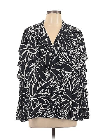 Black Label by Chico's 3/4 Sleeve Blouse (view 1)