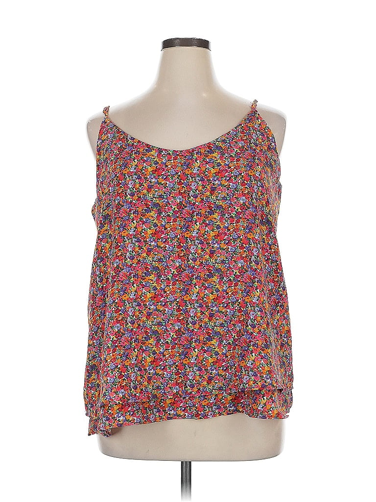 Zac & Rachel 100% Polyester Orange Sleeveless Top Size XL - photo 1