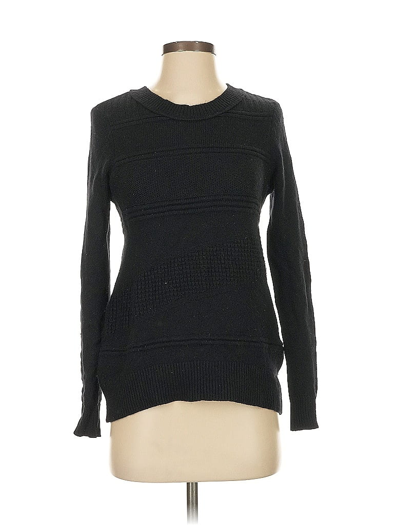 Pre-owned Diane Von Furstenberg Wool Pullover Sweater In Black