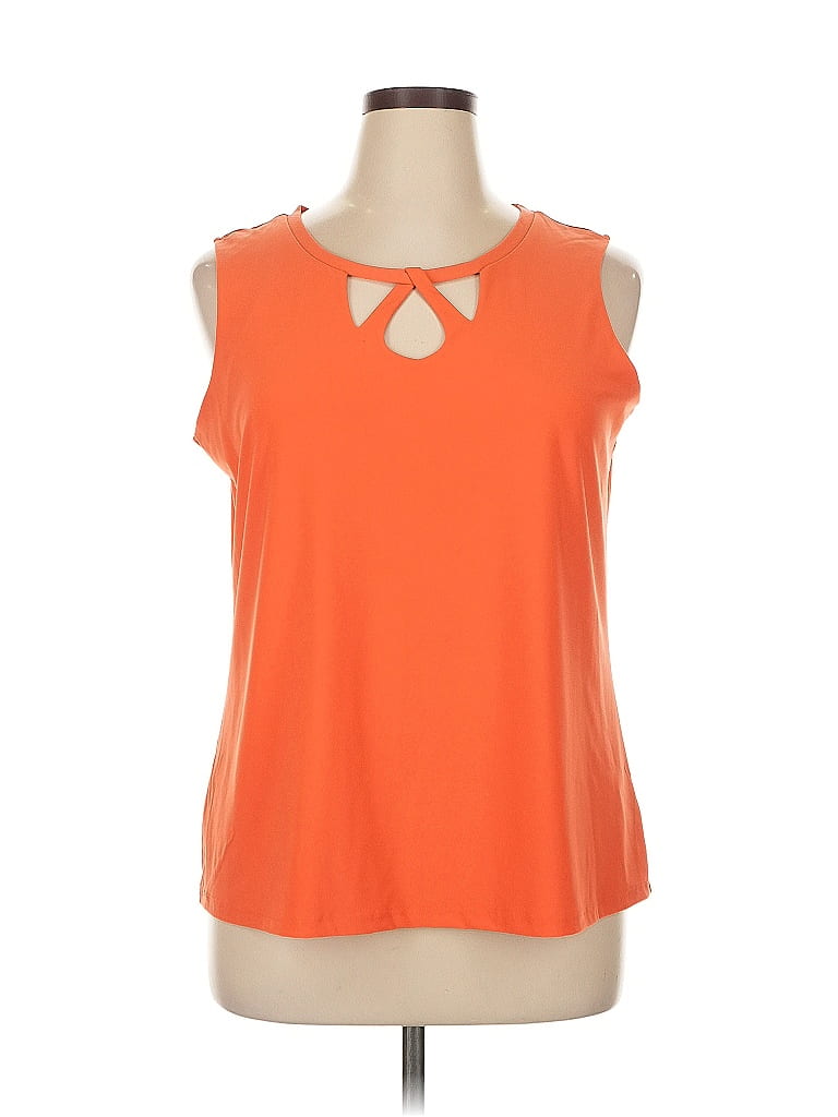 Jones Studio Orange Sleeveless Top Size XL - photo 1