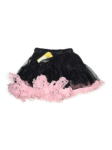 Unbranded Black Tulle Skirt with Pink Frills (view 1)