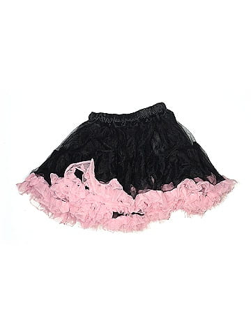 Unbranded Black Tulle Skirt with Pink Frills (view 2)