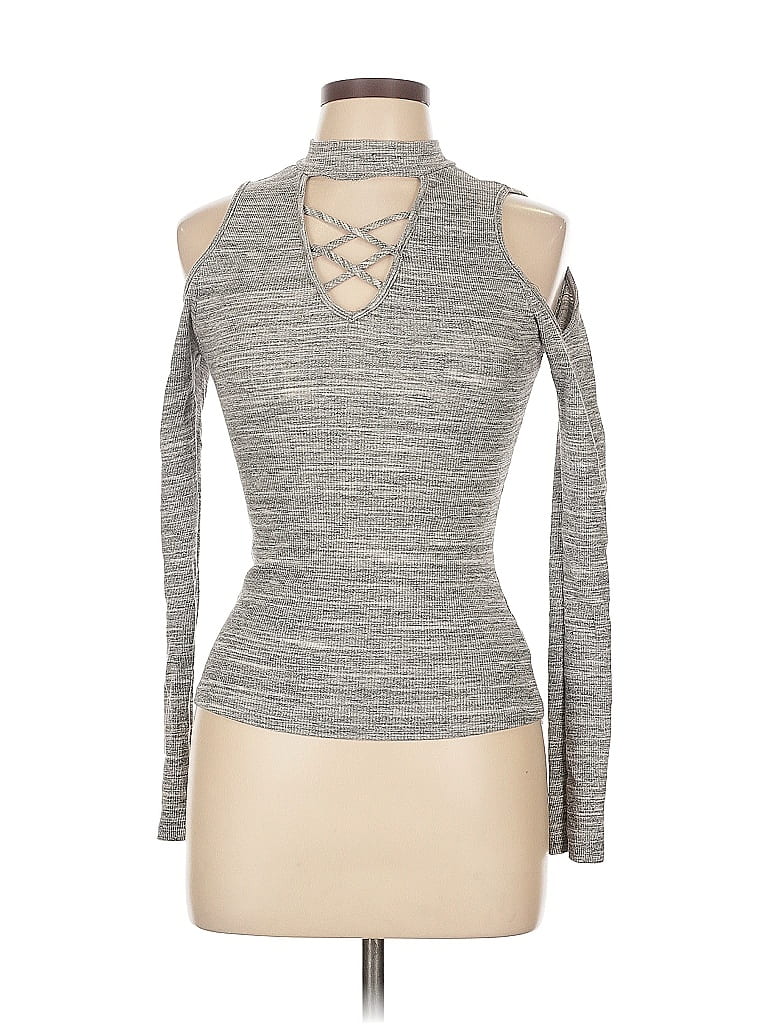 Pre-owned Sweet Claire Long Sleeve Turtleneck In Gray