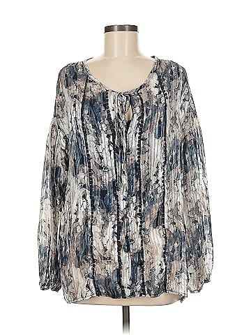 Buckle Black Long Sleeve Blouse (view 1)