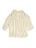 Zara Kids Stripes Ivory 3/4 Sleeve Button-Down Shirt Size 13 - 14 - photo 1