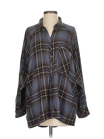 BDG 3/4 Sleeve Button-Down Shirt (view 1)
