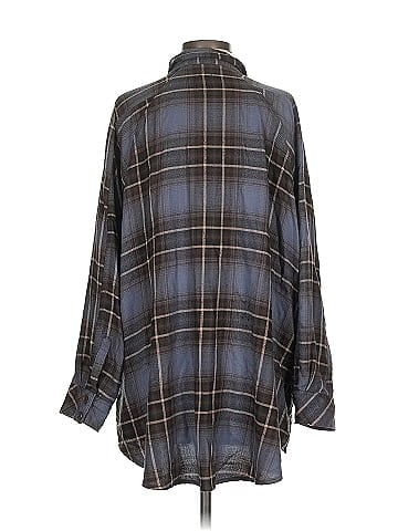 BDG 3/4 Sleeve Button-Down Shirt (view 2)