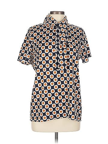 Theory Short Sleeve Silk Top (view 1)