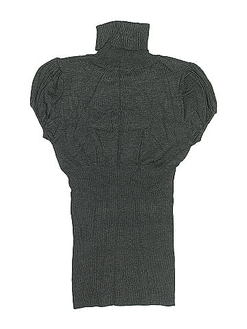 Aqua Short Sleeve Turtleneck (view 2)