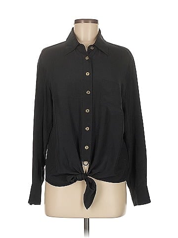 Trina Turk Long Sleeve Silk Top (view 1)