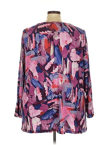 LOGO by Lori Goldstein Long Sleeve Blouse (view 2)