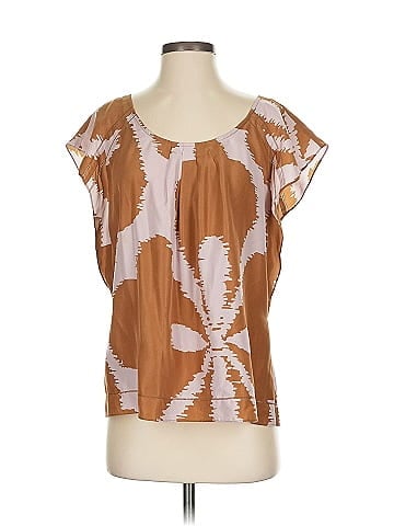 Diane von Furstenberg Short Sleeve Silk Top (view 1)
