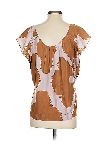 Diane von Furstenberg Short Sleeve Silk Top (view 2)