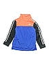 Adidas 100% Polyester Color Block Blue Track Jacket Size 7 - photo 1