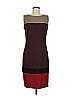 Akris Punto Color Block Burgundy Cocktail Dress Size 8 - photo 1