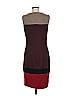 Akris Punto Color Block Burgundy Cocktail Dress Size 8 - photo 2
