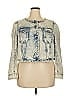 Tanya Taylor 100% Cotton Blue Denim Jacket Size 2X - photo 1