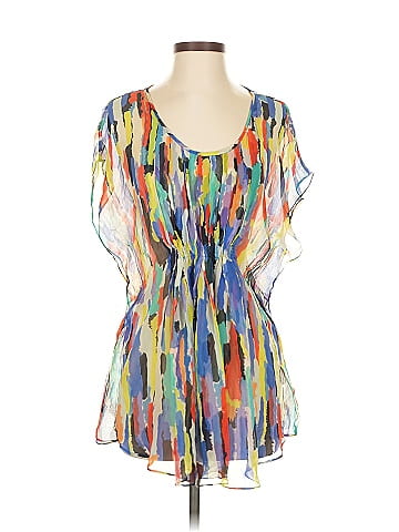 Shoshanna Short Sleeve Silk Top (view 1)