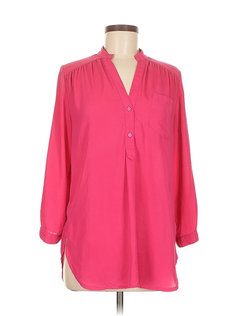 Pre-owned 41hawthorn 3/4 Sleeve Blouse In Pink