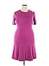 Donna Morgan Purple Cocktail Dress Size 16 - photo 1