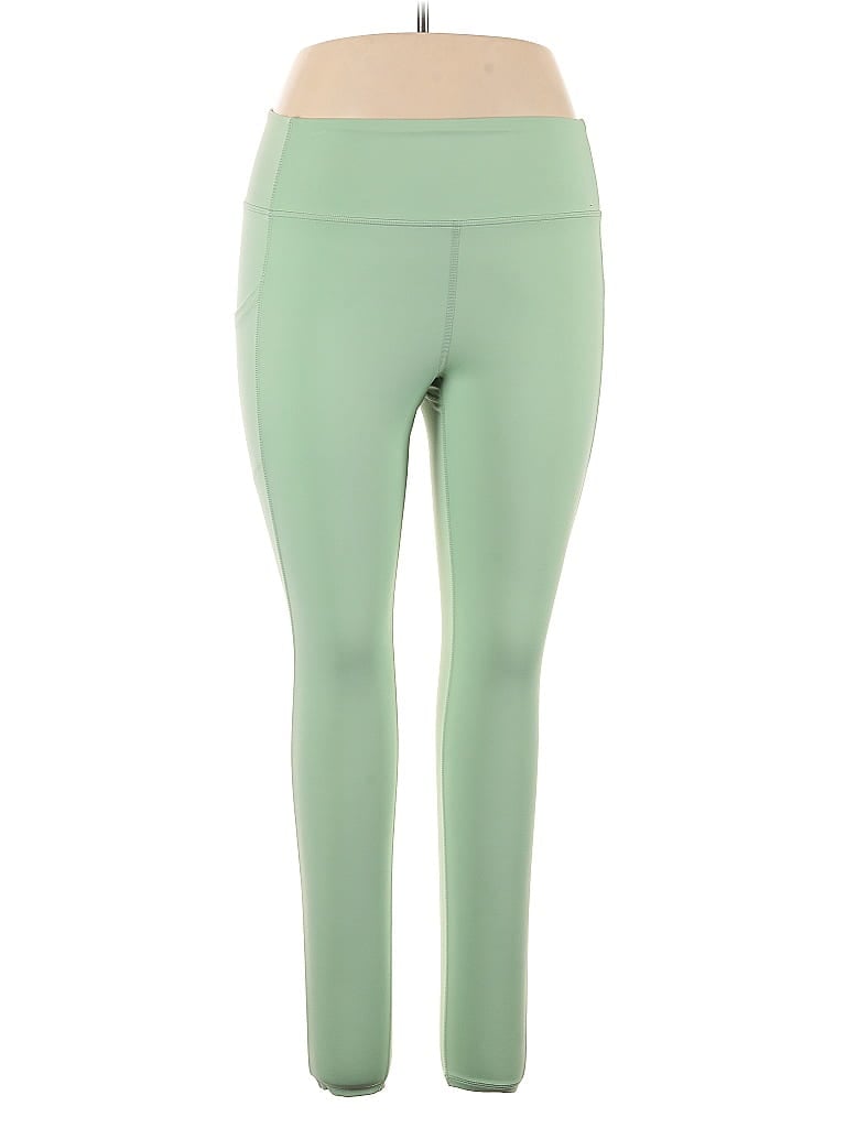 Pre-owned All In Motion Active Pants In Green
