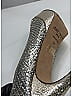 Jimmy Choo Metallic Silver Gold Glitter Accent Peep Toe Pumps Size EU 38 - photo 3