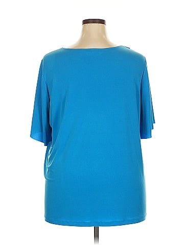 Susan Graver Short Sleeve Blouse (view 2)