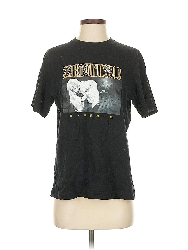 UT for Uniqlo 100% Cotton Print Black Short Sleeve T-Shirt Size S - photo 1