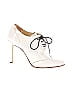 Chanel 100% Patent Leather Ivory CC Lace Up Heels Size EU 39 - photo 1