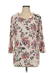 Jm Collection 3/4 Sleeve Blouse