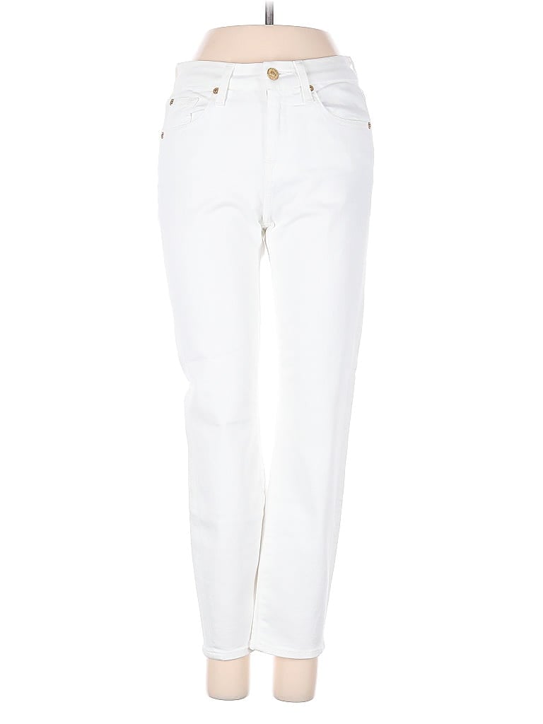 Pre-owned 7 For All Mankind Jeans In White