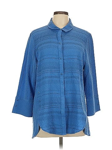 Habitat 3/4 Sleeve Button-Down Shirt (view 1)