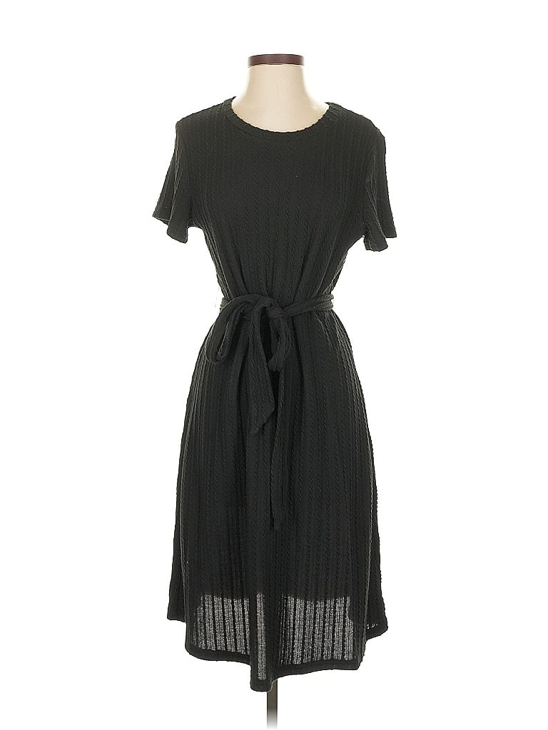 Pre-owned Ekouaer Casual Dress In Black