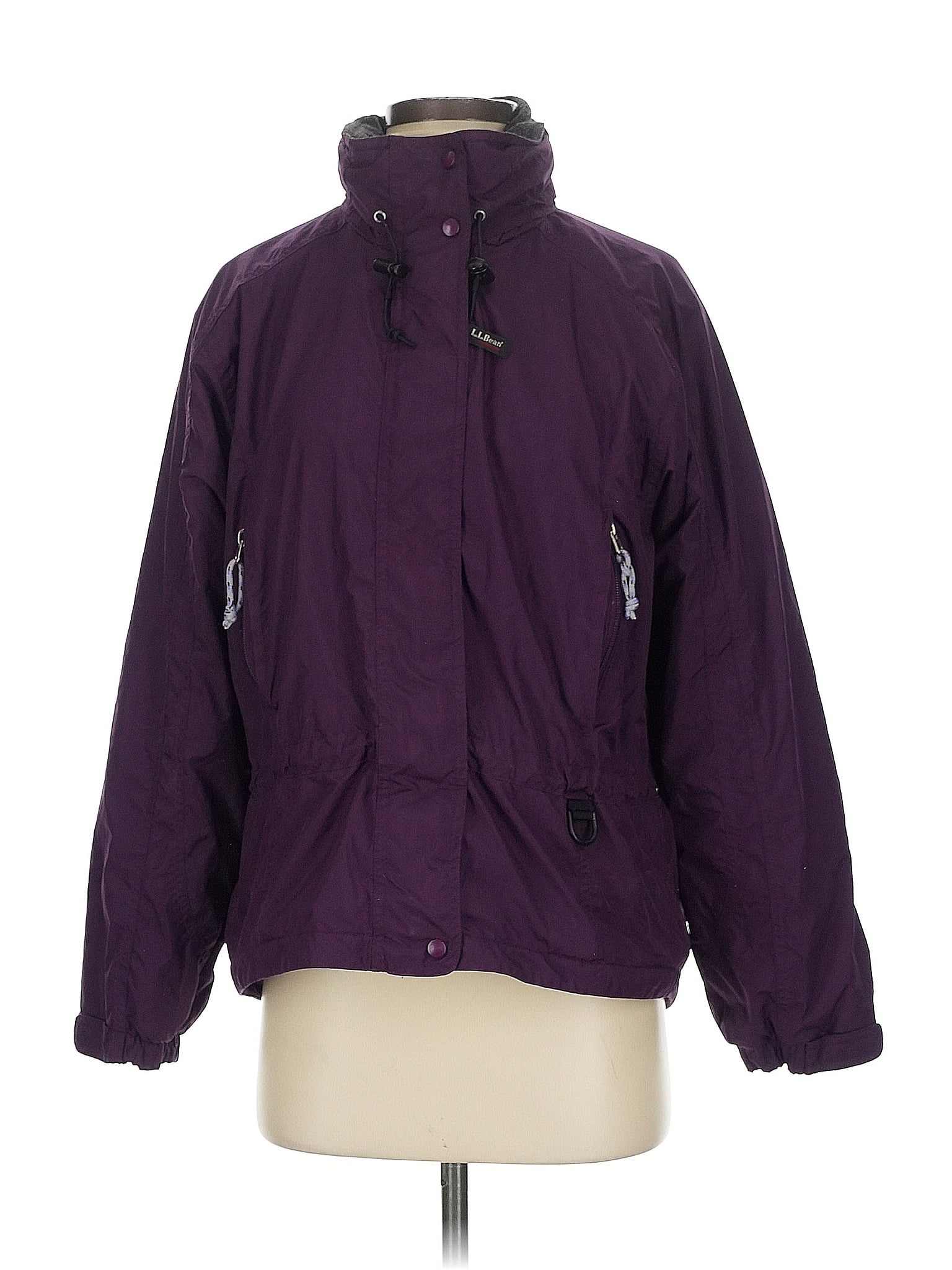 L.L.Bean 100% Polyester Solid Purple Snow Jacket Size S (petite)