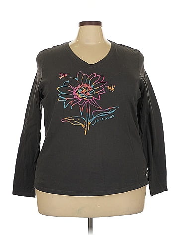 Life Is Good Long Sleeve Top (view 1)