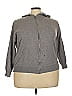 Terra & Sky Gray Zip Up Hoodie Size 3X - photo 1