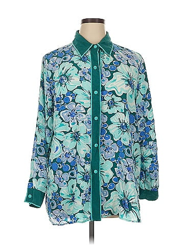 Bob Mackie 3/4 Sleeve Silk Top (view 1)