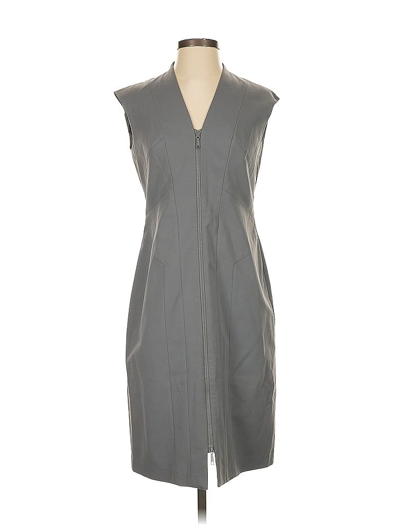 Pre-owned Lafayette 148 Casual Dress In Gray