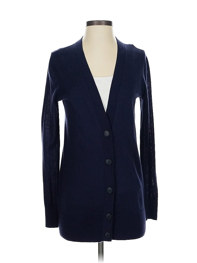 Pre-owned Ann Taylor Loft Cardigan Sweater In Blue