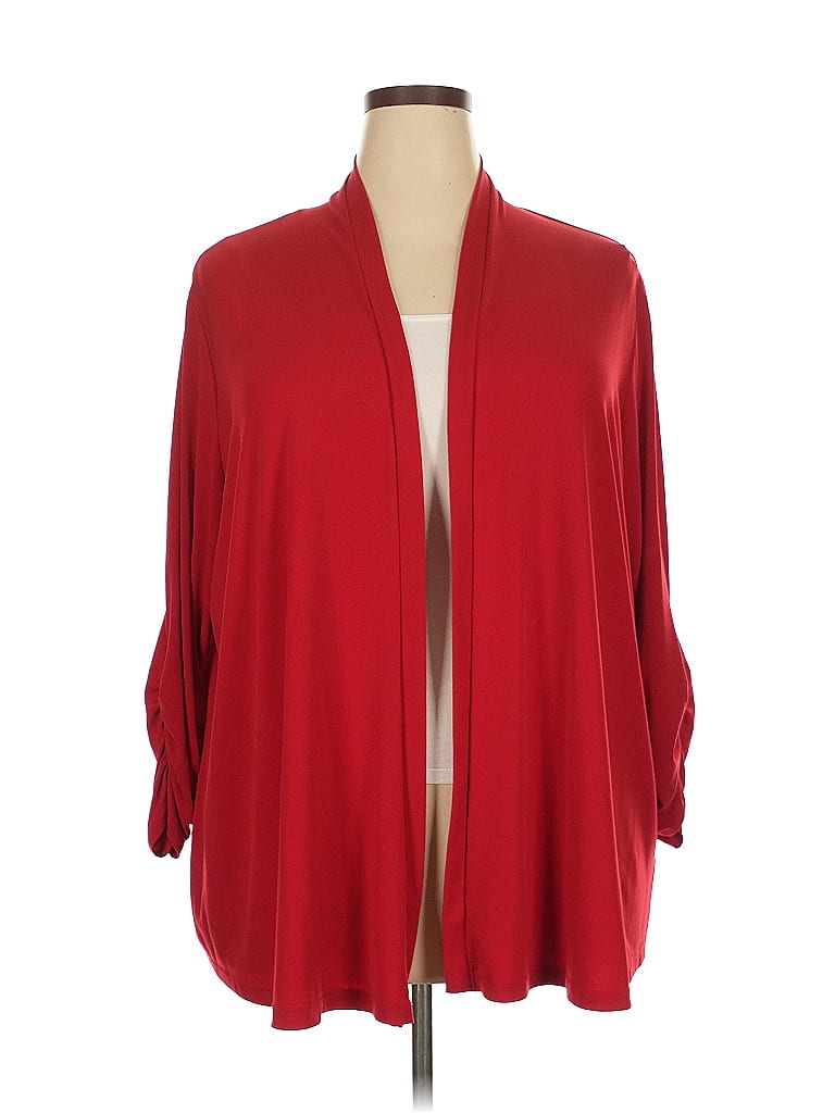 Susan Graver Red Kimono Size 2X - photo 1