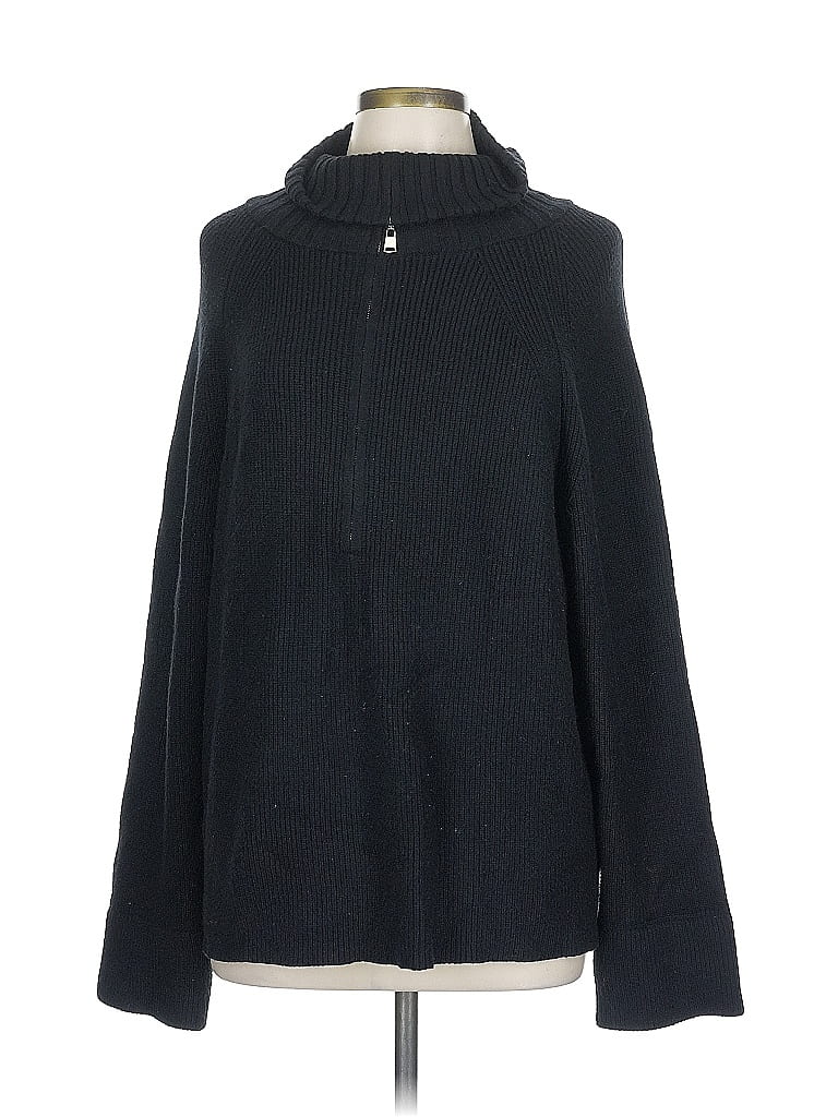 BTFBM Black Blue Turtleneck Sweater Size L - photo 1