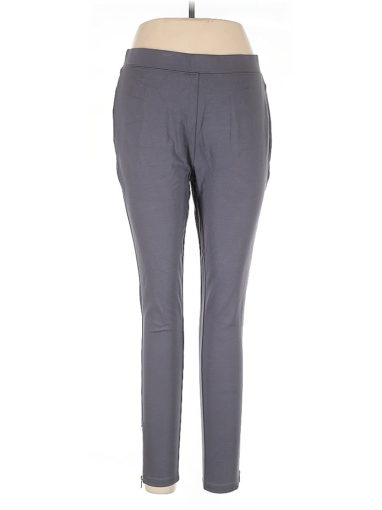 IMAN Solid Gray Active Pants Size L - photo 1