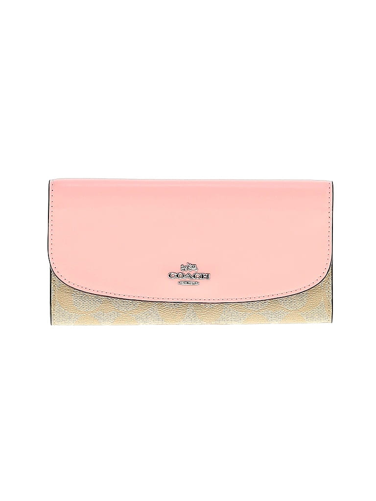 Coach Factory 100% Leather Pink Leather Wallet One size - photo 1