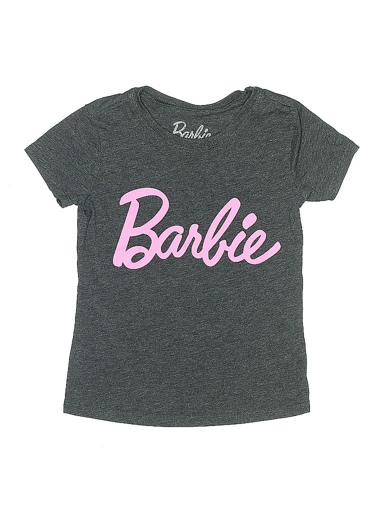 Click to view more detailed imagery on our partner's website Pre-owned Barbie Kids' Short Sleeve T-shirt In Gray