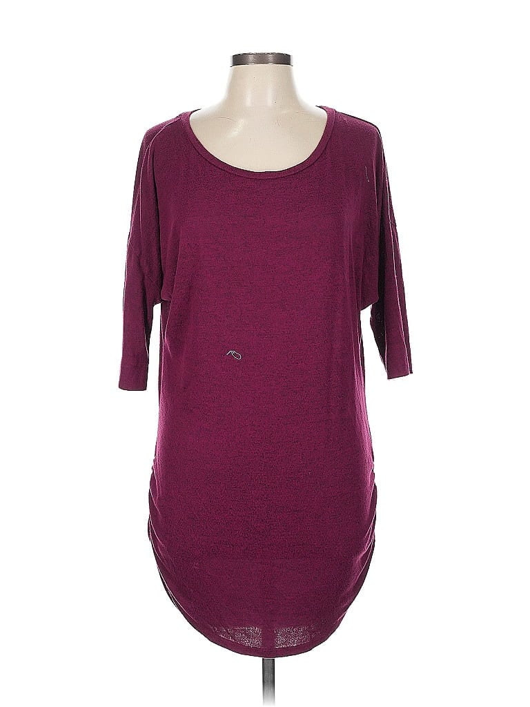 Pre-owned Express Outlet Casual Dress In Burgundy
