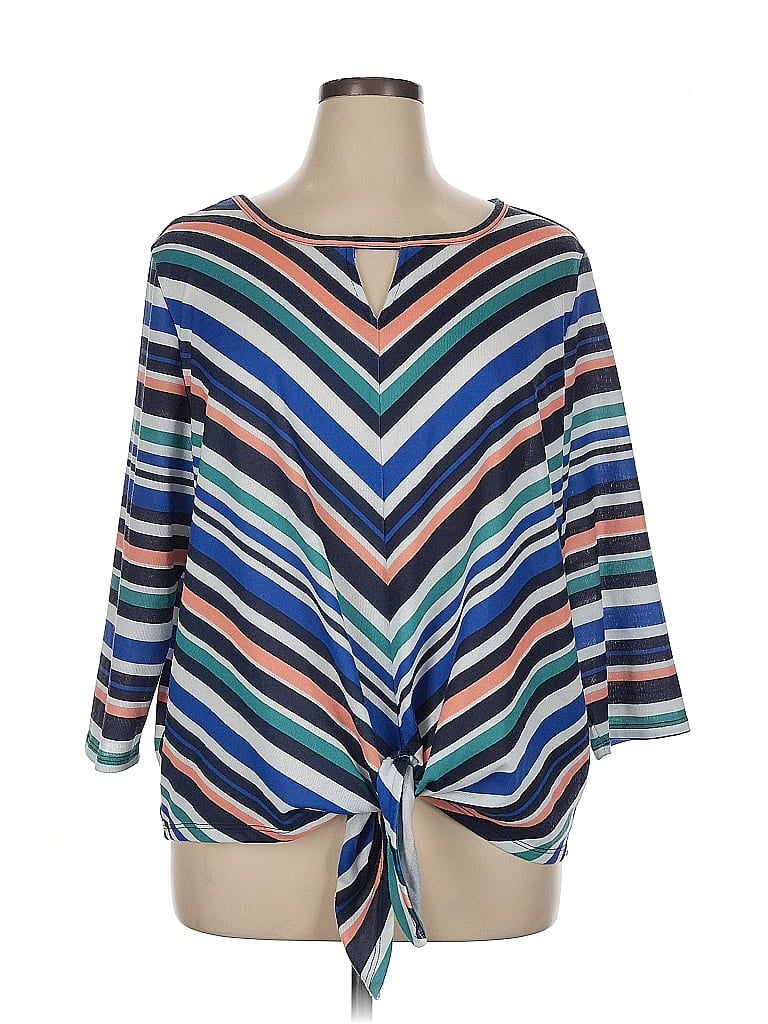 Pre-owned Ruby Rd. 3/4 Sleeve Blouse In Blue