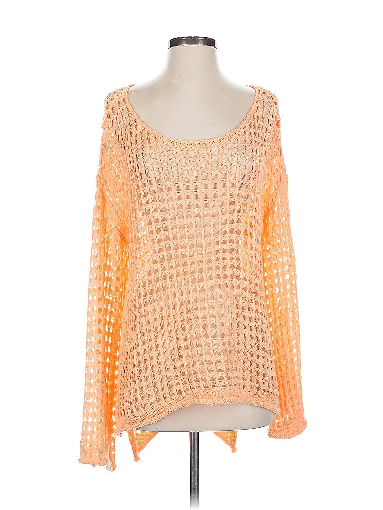 Pol Orange Pullover Sweater Size S - photo 1