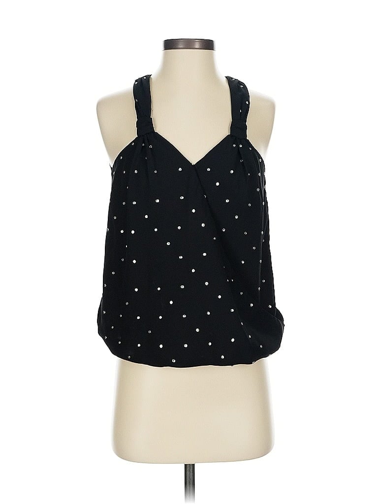 Pre-owned Inc International Concepts Sleeveless Blouse In Black